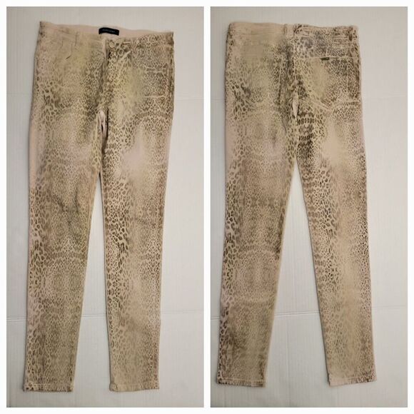 Marciano Jeans Womens 30 Slim Stretch Animal Print High Rise 90's Mobwife - Picture 1 of 10